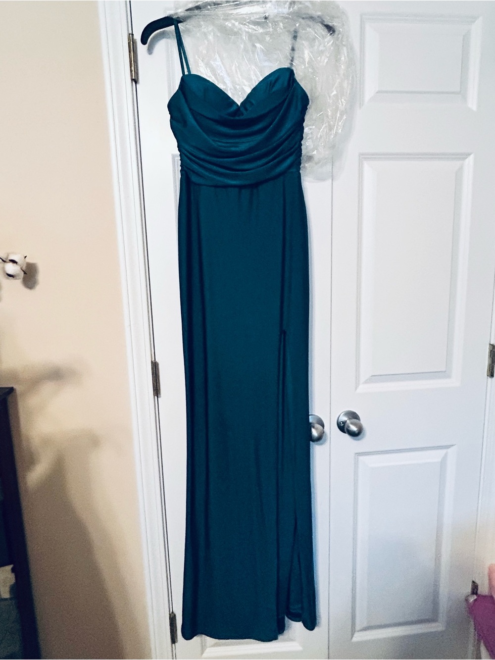 City Studio Teal Long Dress